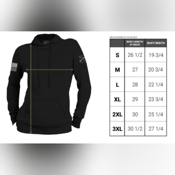 Heimish USA Black Pullover Hoodie Long Sleeves Size Large - Picture 11 of 12